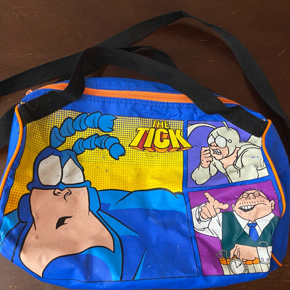 The Tick Kids Size Duffle Bag Vintage 90s